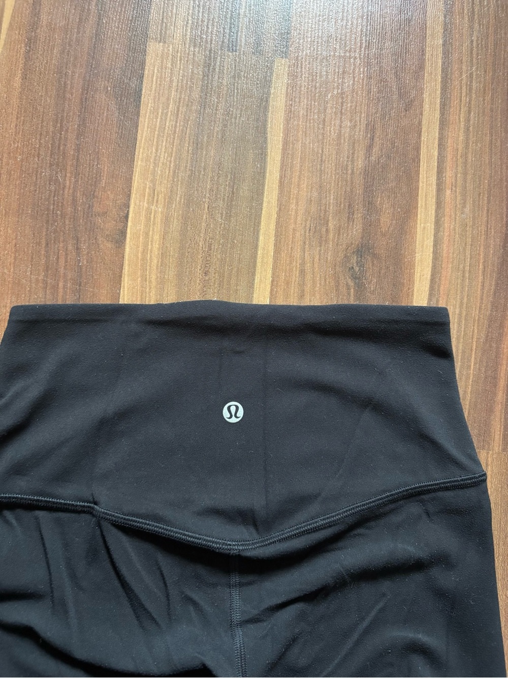 lululemon athletica Black High-Waist Yoga Leggings with Logo